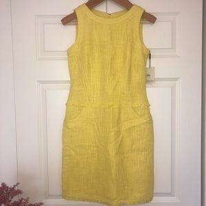Yellow Calvin Klein Shift Dress